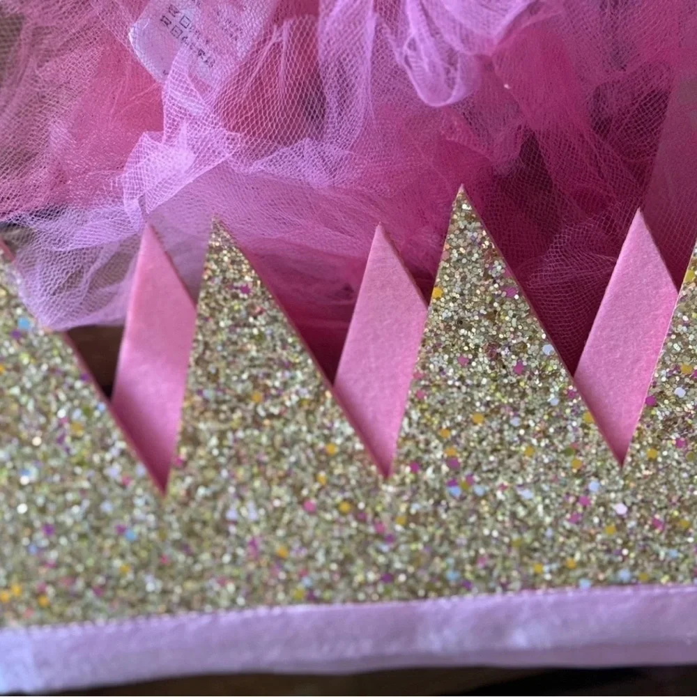 Girls Princess Costume Dress Up Set Pink Tutu Crown Wand Ministry of Rascals 3-7